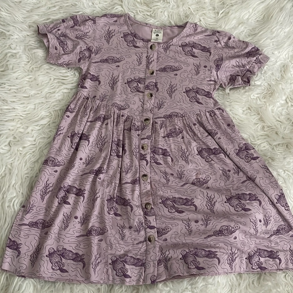 Kate Quinn Bamboo Purple Otters 5Y
